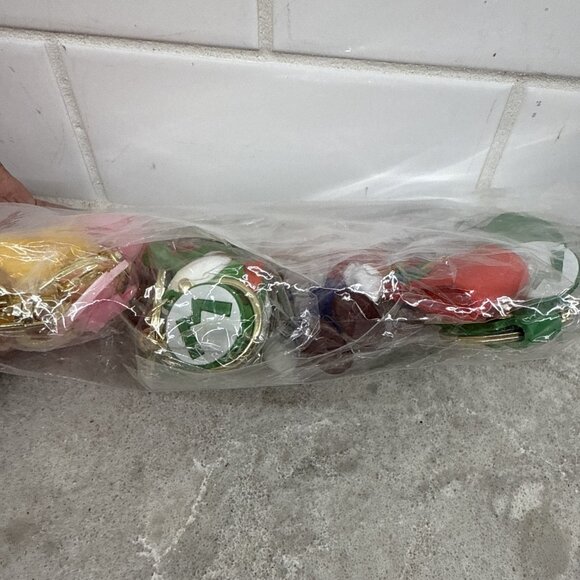 Set of Super Mario Bros Luigi, Princess Peach, Yoshi Keychains New in pkg - Picture 6 of 7